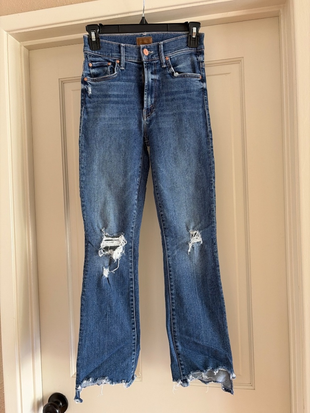 Mother Denim Jeans Size 23 Insider Crop Step Chew